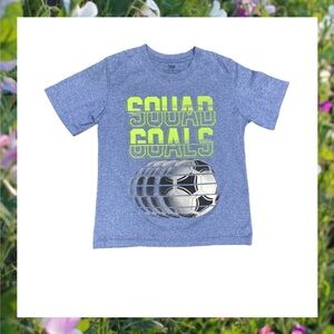 TEK GEAR Boy's Active Blue Soccer T-Shirt. Size Small S